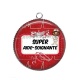 Pendentif Cabochon Argent - super aide soignante