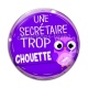 Cabochon Verre - une secrétaire trop chouette