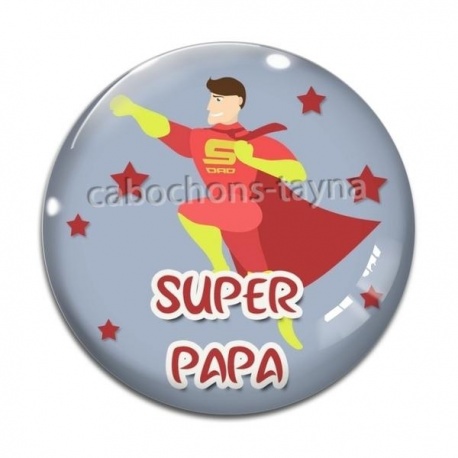 Cabochon Verre - super papa