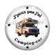 Cabochon Verre - j'peux pas j'ai camping car