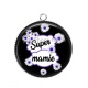 Pendentif Cabochon Argent - super mamie