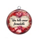 Pendentif Cabochon Argent - une belle soeur formidable