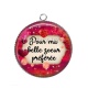 Pendentif Cabochon Argent - pour ma belle soeur préférée