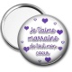 Miroir de poche - je t'aime marraine d etout mon coeur