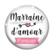 Cabochon Verre - marraine d'amour