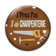 Cabochon Verre - J'peux pas j'ai charpenterie