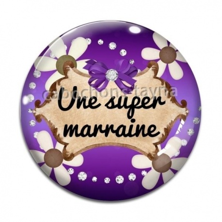 Cabochon Verre - une super marraine