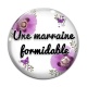 Cabochon Verre - une marraine formidable