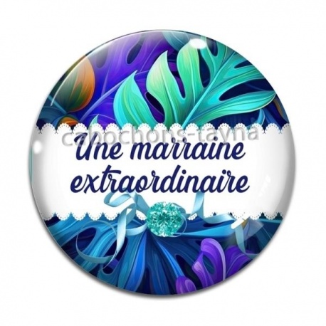 Cabochon Verre - une marraine extraordinaire