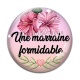 Cabochon Verre - une marraine formidable