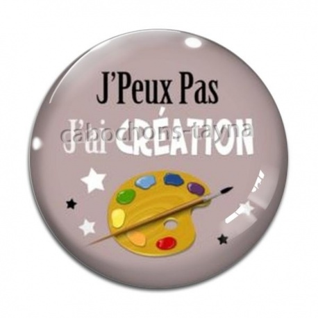 Cabochon Verre - mademoiselle connasse