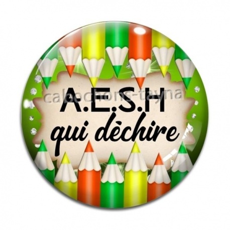 Cabochon Verre - A.E.S.H qui déchire