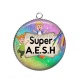 Pendentif Cabochon Argent - Super aesh