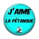 Cabochon Résine - J'aime la pétanque