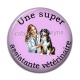 Cabochon Résine - assistante vétérinaire