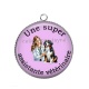 Pendentif Cabochon Argent - assistante vétérinaire