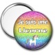 Miroir de poche - je suis une licorne