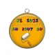 Pendentif Cabochon Argent - je suis au bout du rouleau