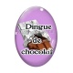 Cabochon Verre Ovale - dingue de chocolat