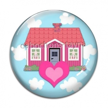 Cabochon Verre - clés de maison