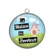 Pendentif Cabochon Argent - la maison du bonheur