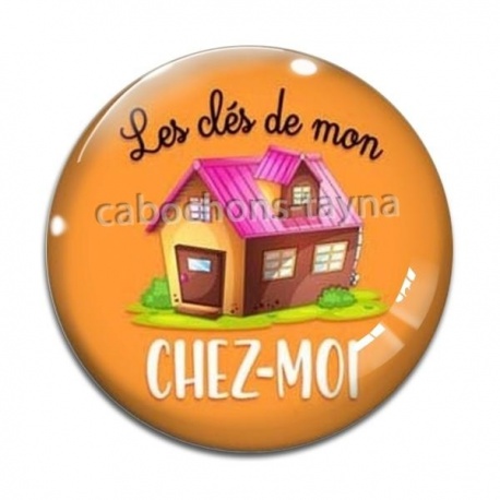 Cabochon Verre - la clés de chez moi