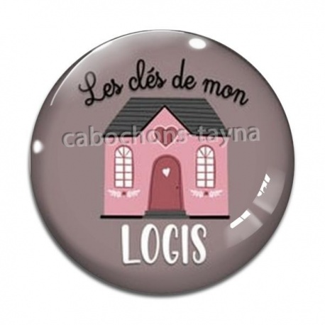 Cabochon Verre - les clés de mon logis