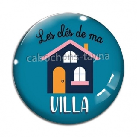 Cabochon Verre - les clés de ma villa