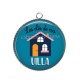 Pendentif Cabochon Argent - les clés de ma villa