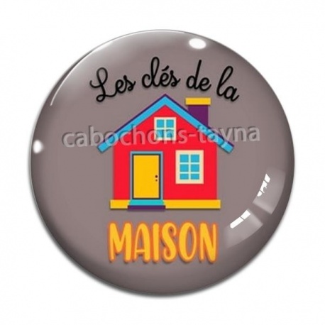Cabochon Verre - les clés de la maison