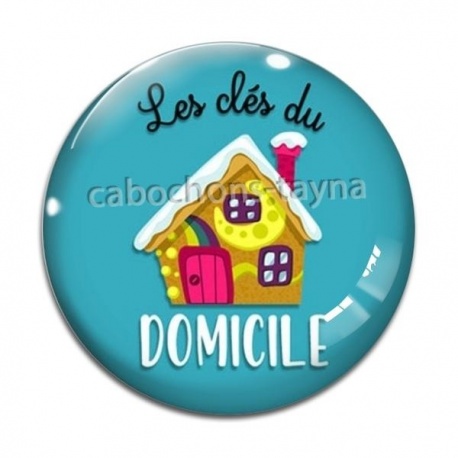 Cabochon Verre - les clés du domicile
