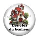 Cabochon Verre - les clés du bonheur