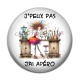 Cabochon Résine - j'peux pas j'ai apéro