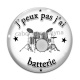 Cabochon Verre - j'peux pas j'ai batterie