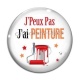 Cabochon Verre - J'peux pas j'ai peinture