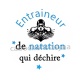 entraineur de natation qui déchire