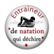 Cabochon Résine - j'peux pas j'ai natation
