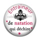 Cabochon Résine - entraineur de natation