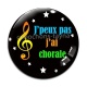 Cabochon Verre - j'peux pas j'ai chorale
