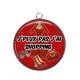 Pendentif Cabochon Argent - j'peux pas j'ai shopping