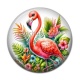 Cabochon Résine - flamand rose