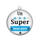 Pendentif Cabochon Argent - un super beau père