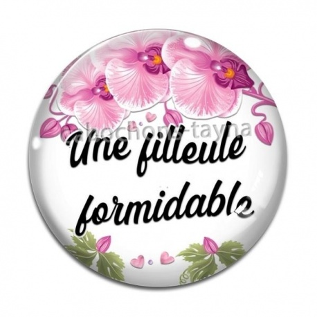Cabochon Verre - une filleule formidable