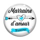Cabochon Verre - marrainer d'amour forever