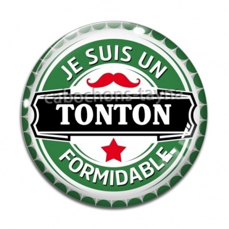 Cabochon Verre - je suis un tonton formidable