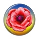 Cabochon Résine - fleur coquelicot