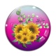 Cabochon Verre - tournesol