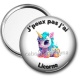 Miroir de poche - j'peux pas j'ai licorne