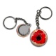 Porte clés - coquelicot