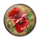 Cabochon Résine - coquelicot